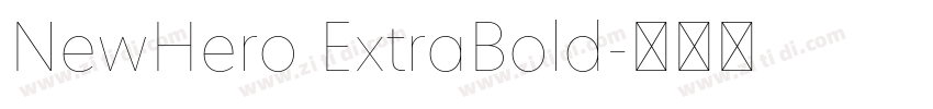 NewHero ExtraBold字体转换 NewHero ExtraBold字体转换